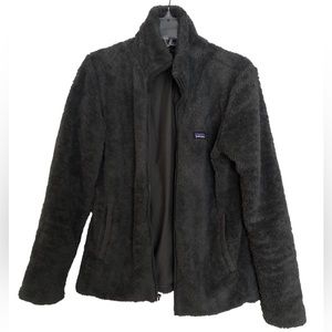 Patagonia Women’s Gray Los Gatos Fuzzy Fleece Full Zip Jacket Size Large